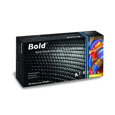 Nitrile Powder Free Examination Gloves (Black)