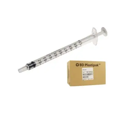 BD Plastipak Syringes 1ml x 120