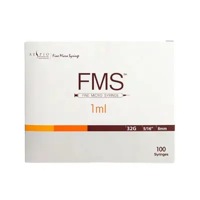 FMS Fine Micro Syringe 1ml box x 100
